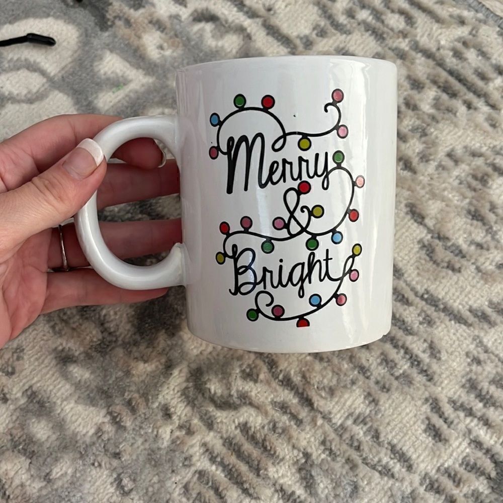 Merry & Bright coffee mug